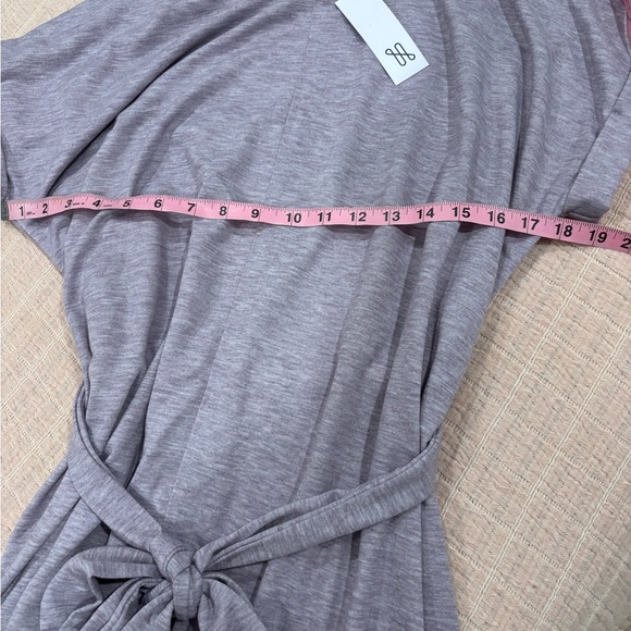 Stitch Fix Gilli Bowie  Lavender Tie-Waist Knee length dress large petite NWT - Picture 6 of 7